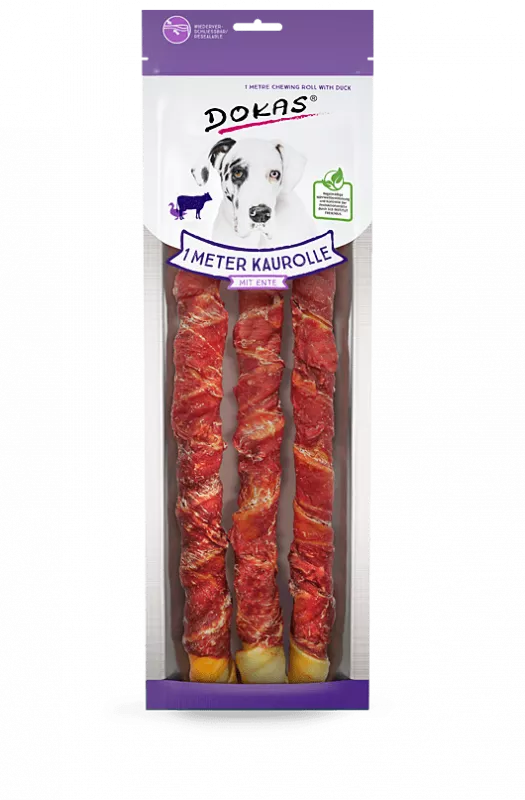 1 Meter Kaurolle mit Ente (Rinderhaut)315g